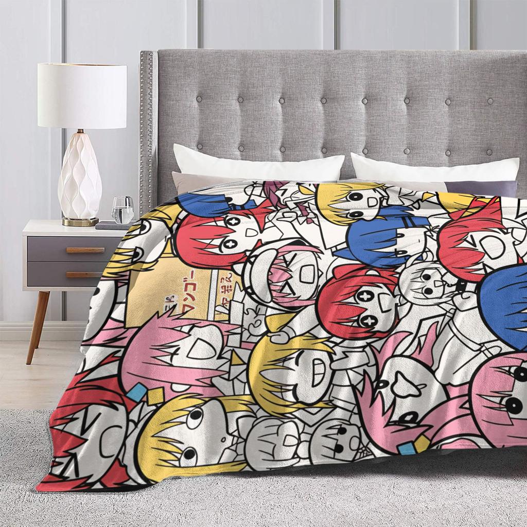 Bocchi the Rock Plush Blanket Girls Boys  Flannel Bedding Throws For Couch Chair Warm Soft Custom Quality Bedspread Gift