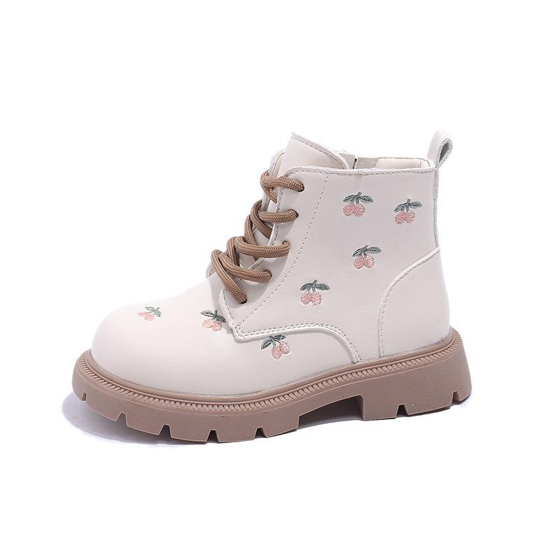 Boots Childrens Autumn And Short Winter Little Girl Single Boots Embroidered Girls Princess Boots Baby Girl Short Boots