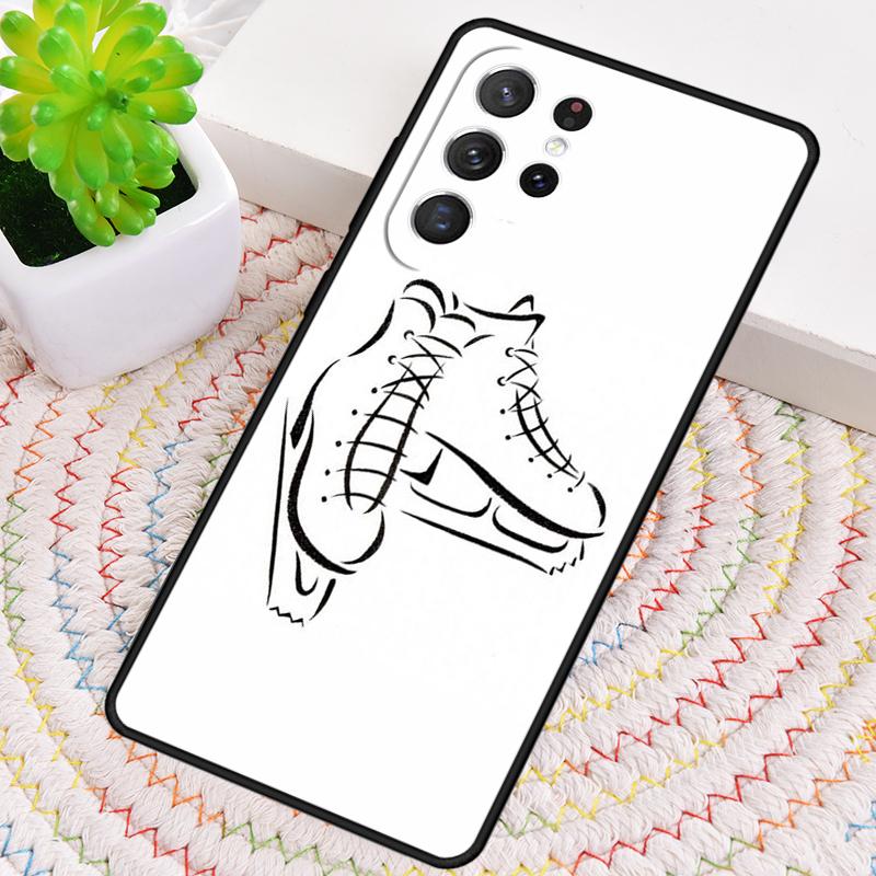 Figure Skating Ice Skating Phone Case for Samsung Galaxy note 10 pro S26 Ultra S23 S24 FE S25 S21 S22 PLUS shockproof Cove