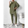 Fashionable Women's Two-piece Zipper Sweatshirt Wide-leg Sweatpants Casual Suit