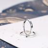 New Adjustable Size Ring Sun Moon Couple Ring Simple Silver Open Ring Men's and Women's Couple Engagement Jewelry Gifts