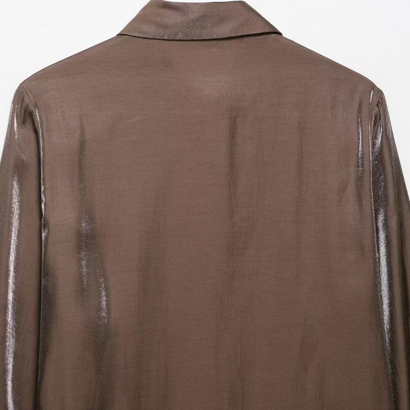 Kaslead New Women Clothes Western Style Versitile Fashion Loose SAG Long Sleeve Shirts 3897073 700