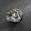 Stainless Steel Ghost Head Skull Ring for Men Punk Jewelry
