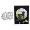 Adorable Dog Metal Cutting Dies DIY Scrapbooking Embossing Paper Cards Stencil