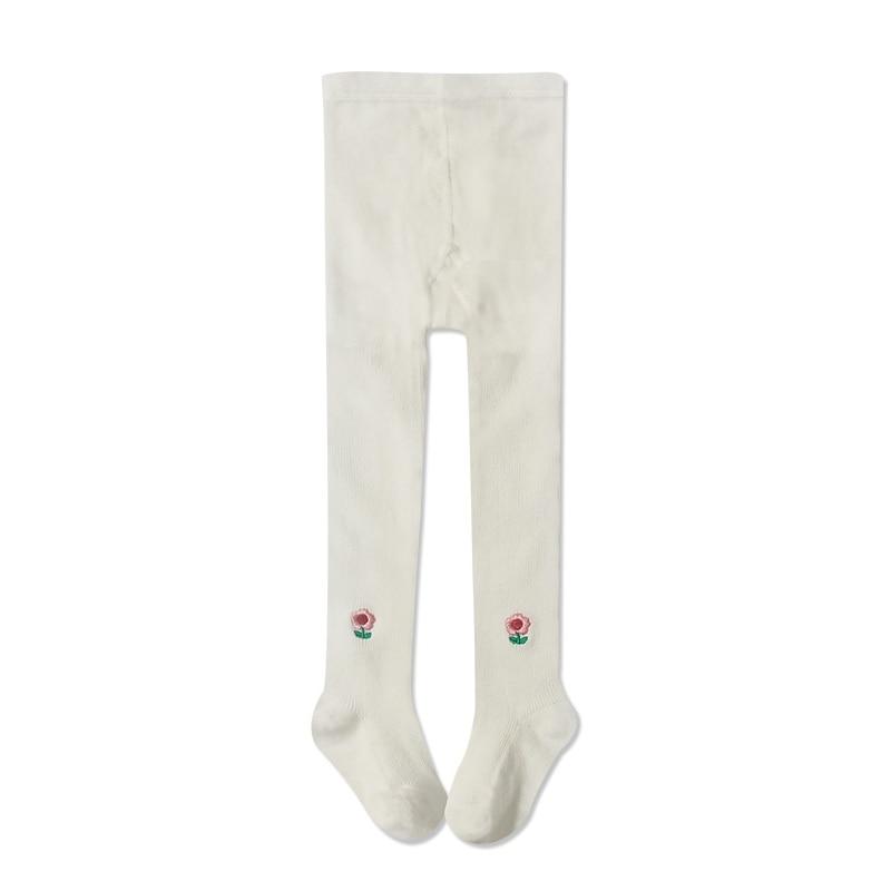 Baby-Leggings mit Doppelnadel und Nullfadenkopf, Bonbonfarben, Stickerei, Blümchenmuster