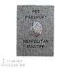 Neapolitan Mastiff, Mastino Napoletano - Dog Passport Case, Document Case, Gift for the Traveller from the Art-Dog Brand