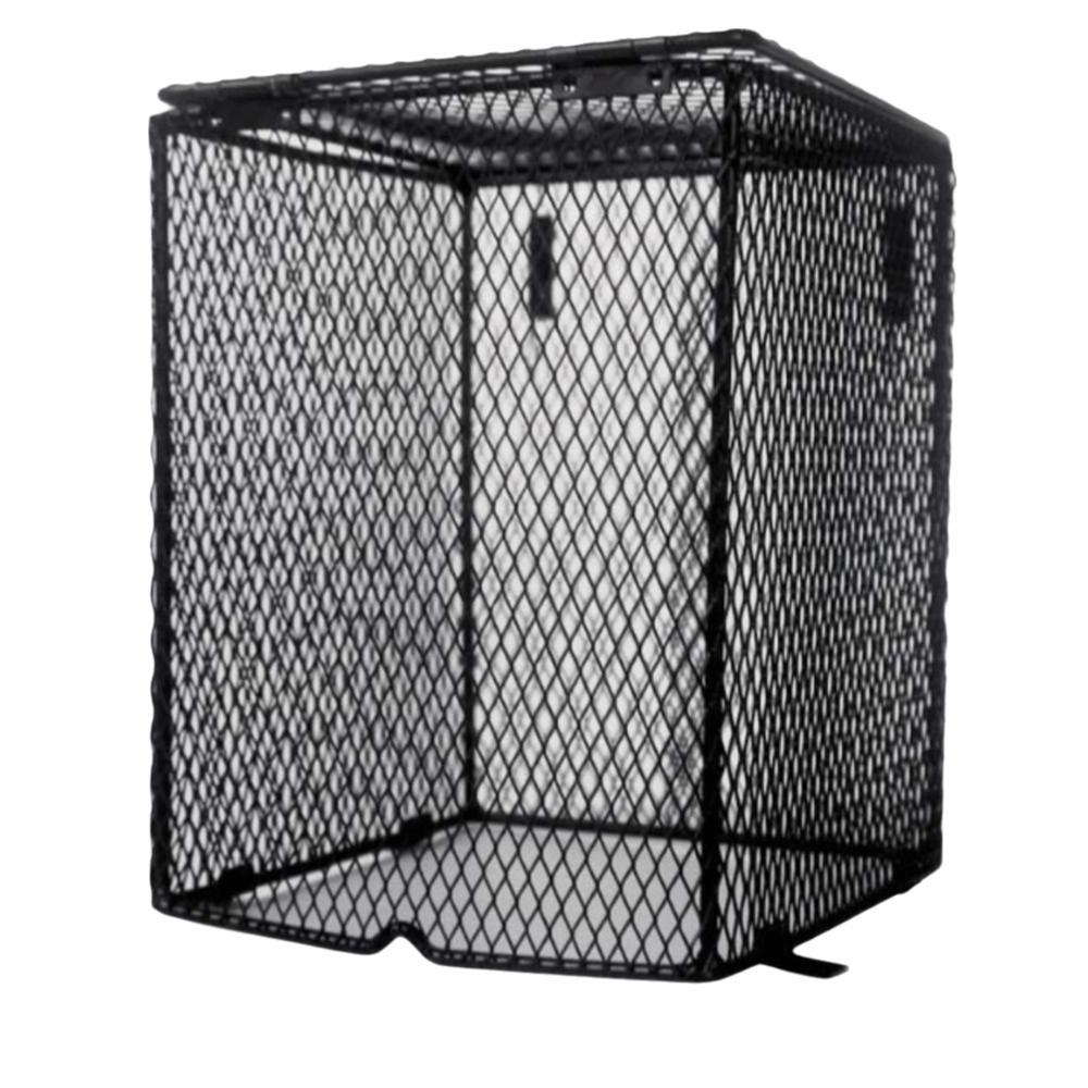 Round and Square Shape Heating Bulb Lamp Enclosure Iron Mesh Cover Reptiles Heat Lamp Guard  Snake