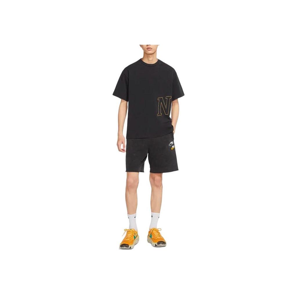 Nike Logo Crew Neck Pullover Short Sleeve T-Shirt Men Tops Black DX5836-010