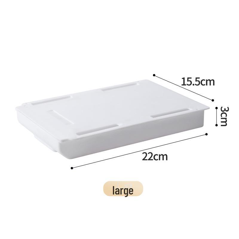 

Ящик под столом без перфорации: Большая вместительная, невидимая выдвижная стойка для хранения Large белый