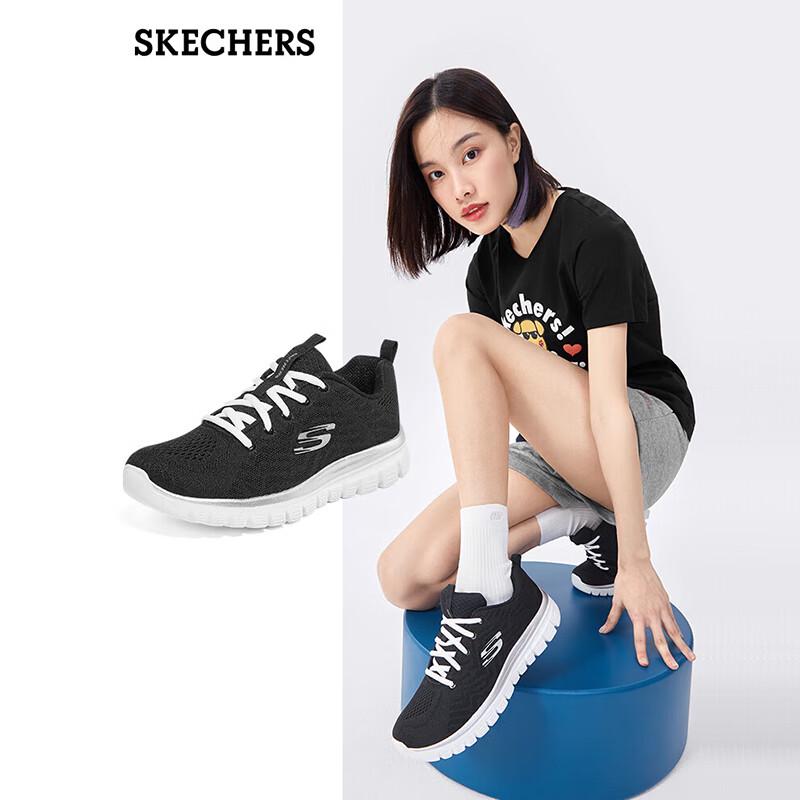 Skechers Women s Cushioned Lightweight Mesh Athletic Shoes US 7.5