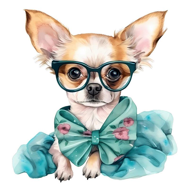 

C197 #собака чихуахуа стикер на стену детская комната фон украшение дома фреска обои для гостиной забавная наклейка B-28.5x30cm-PET