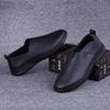 Men's Casual Leather Shoes, Genuine Leather Spring and Summer Thin Breathable Single-layer Cowhide Soft-soled Lazy One-pedal Doudou Shoes