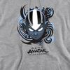 Avatar: The Last Airbender Mens Blue and Black Kanji Hoodie