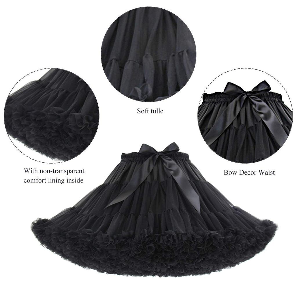 Damen Petticoat Unterrock Swing Prinzessin Rock Hippie Cosplay Niedlich Neu