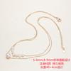 Origin: Zhuji freshwater pearl double-layered clavicle chain necklace with pendant