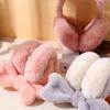 Coldproof Bowknot Ear Earmuffs Foldable Winter Ear Cover Soft Plush Earmuffs  Male/female