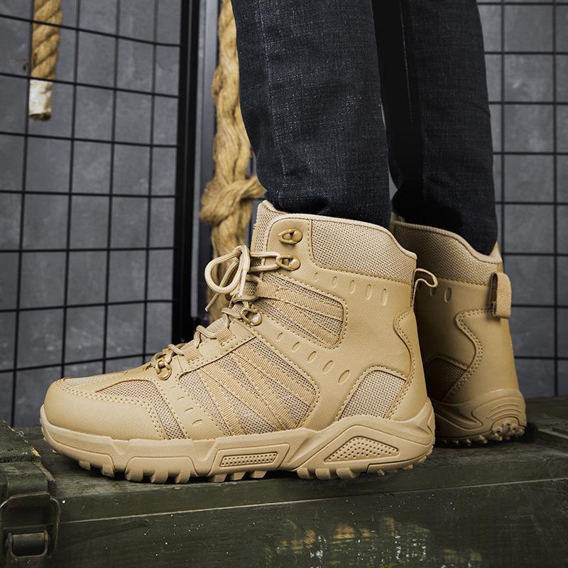 

New men s outdoor casual shoes camping hiking boots men s training boots mountaineering boots desert boots actual combat boots 46