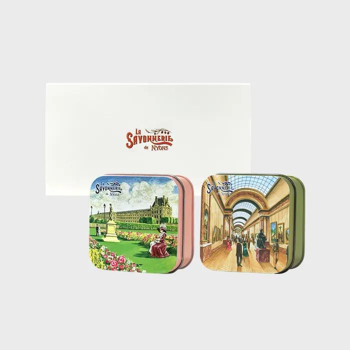 French Tin Case Soap 2p Sleeve Package