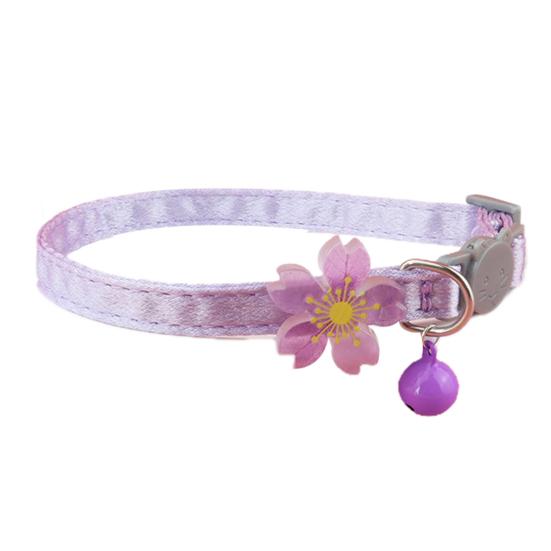 Cat Collar Night Glowing Flower Anti-lost Adjustable Breakaway Pet Dogs Cats Flower