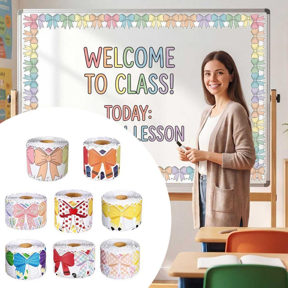 Self-Adhesive Bulletin Board Trim Blackboard Decorative Stickers  for Classroom Decorations