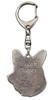 Cardigan Welsh Corgi - Silver-plated Key Ring with Dog, Handbag Decoration, Backpack Pendant by Art-Dog Brand