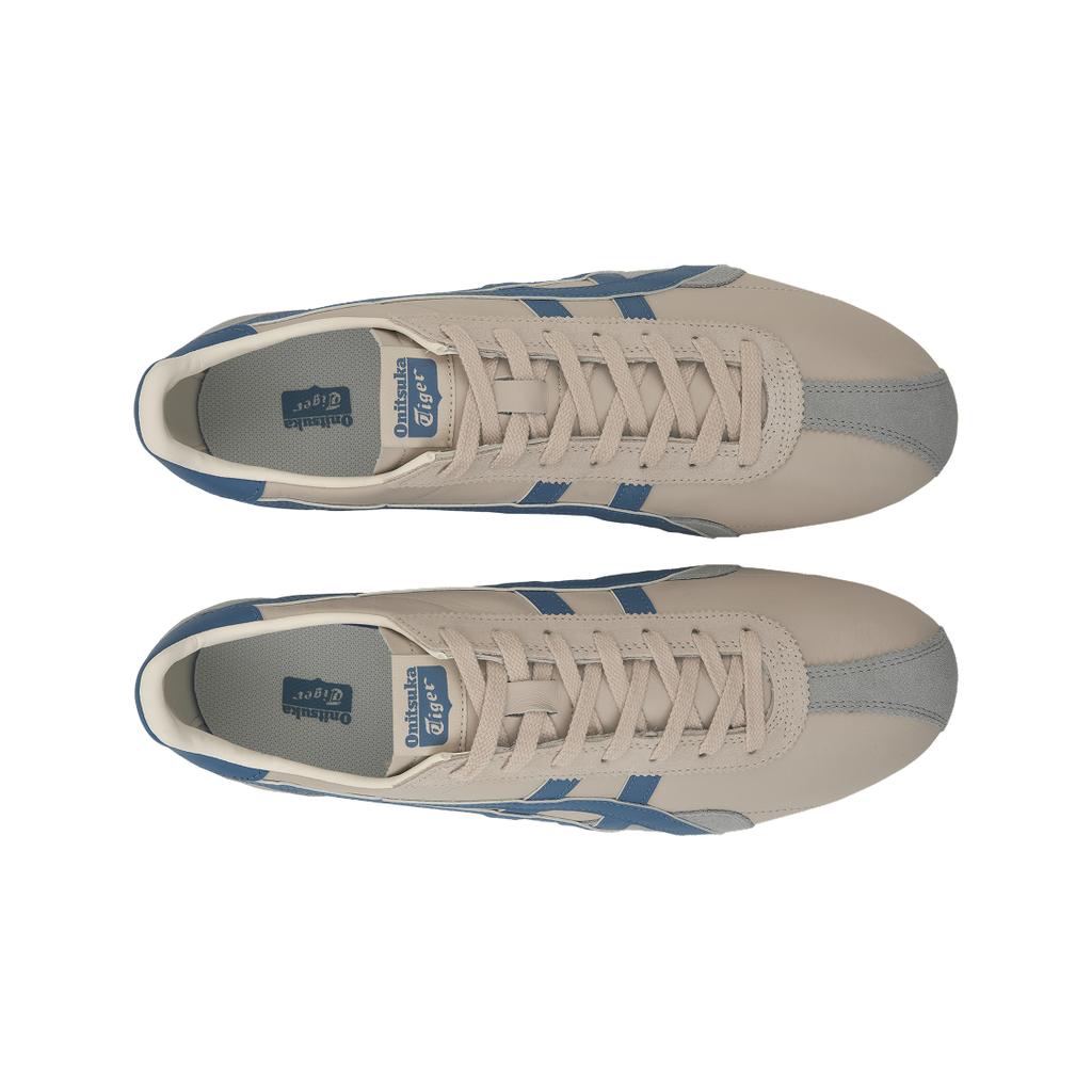 ONITSUKA TIGER Runspark Kunstleer Comfortabel Schokabsorberend Slijtvast Lage Casual Schoenen Unisex Casual Schoenen Beige Blauw 1183B480-250