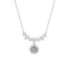 Titanium Steel Pendant Necklace Sparkling All-Over Sweet Versatile Spring Summer White Moonlight Fresh and Elegant Clavicle