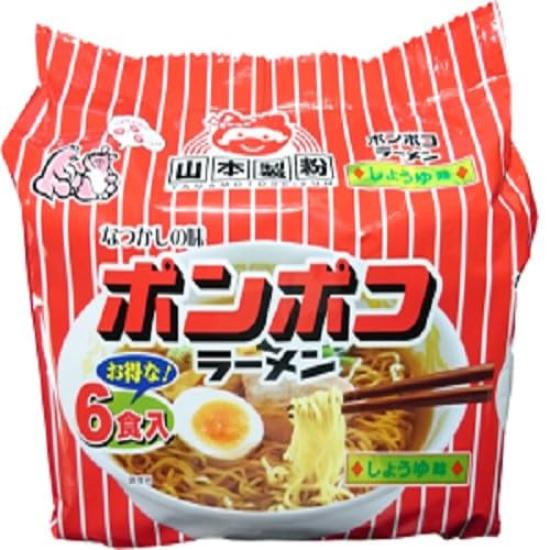

Yamamoto Flour Mills Pompoko Рамен со вкусом соевого соуса 6 порций x 6 упаковок