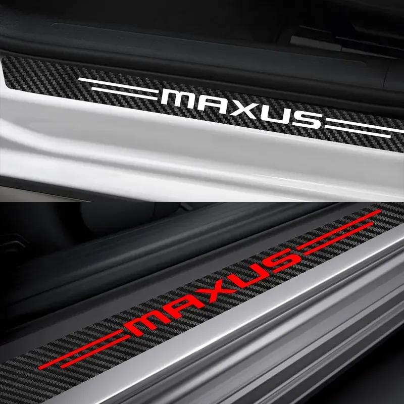 4PCS Car Door Sill Threshold Stickers For Maxus T60 D60 D90  D20 T70 T90 G10 G20 G50 G90 V80 V90 Euniq 5 6 Auto Accessories