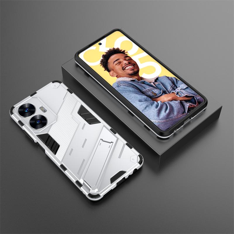 Pro pouzdro Realmi C55 4G Nárazuvzdorné Pancéřové Magnetický Držák Pouzdro na Telefon Pro RealmeC55 Realme C55 C 55 55C 4G RMX3710 6.72" Zadní Kryt