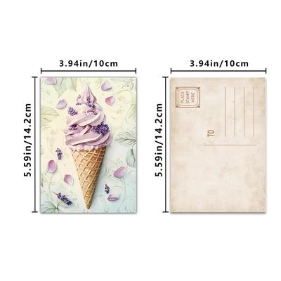 32pcs, Vintage Mint Spring Postcards, Perfect for Birthday/anniversary Gifts, Suitable for Collecting, Giving, and Mailing.