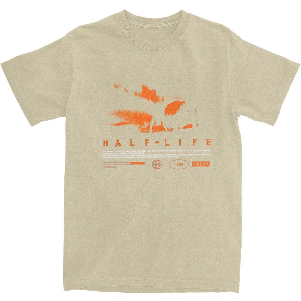 Herren T-Shirt Videospiele HALFS LIFES V3 T-Shirts Trendy Cool Sommer T-Shirts Lustiger Druck Reine Baumwolle Tops Übergröße 5XL
