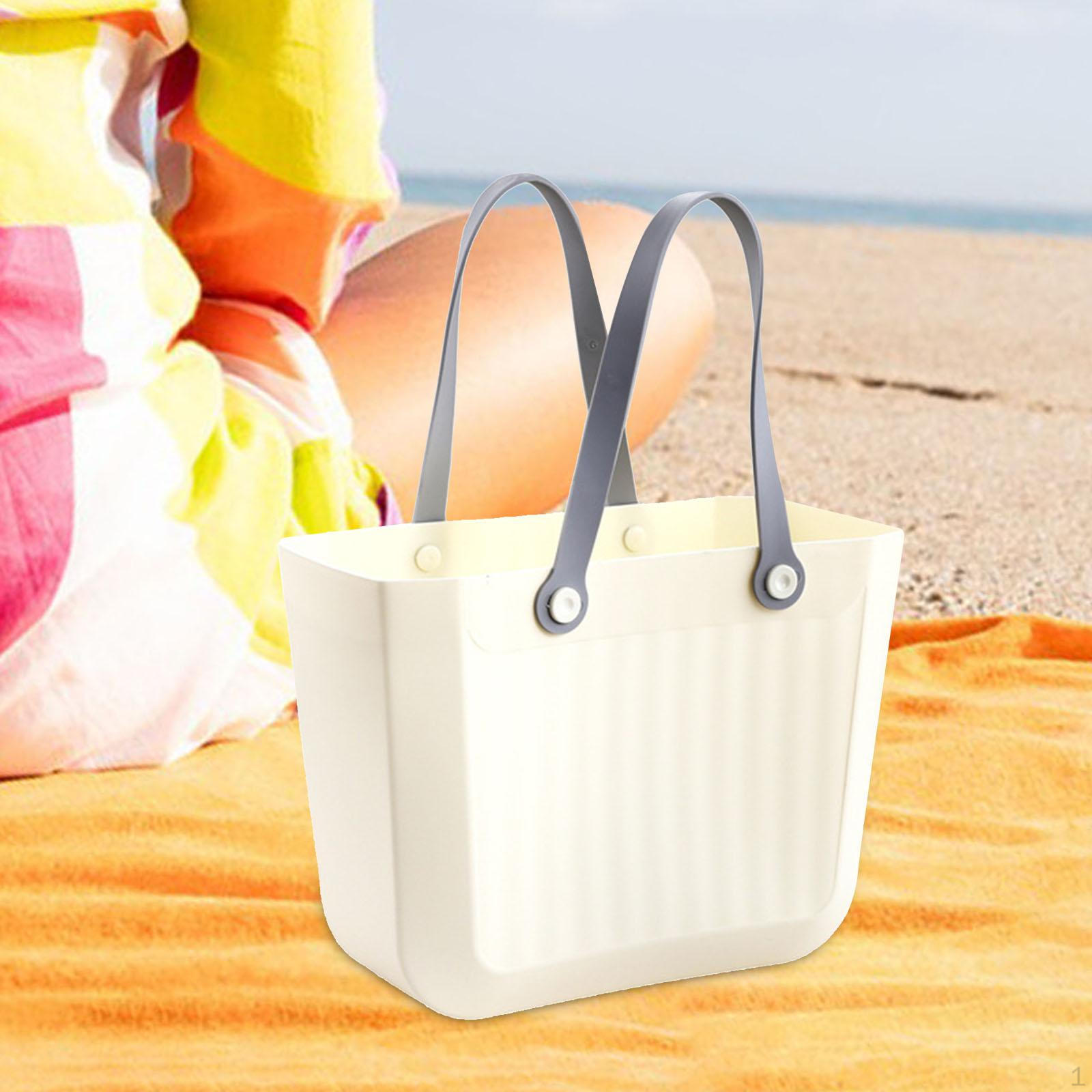 

Bathroom Shower Basket Travel Handbag Organizer Multipurpose Shopping Bag Outdoor Picnic Tote for белый