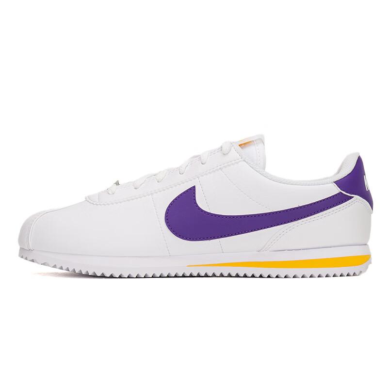 

Nike Cortez Lakers White Varsity Maize Varsity Purple GS Big Kids Retro Low-Top Casual Sneakers DM0950-105 32