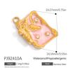 Stainless Steel DIY Jewelry Accessories Cartoon Enamel Pendant for Bracelets and Necklaces