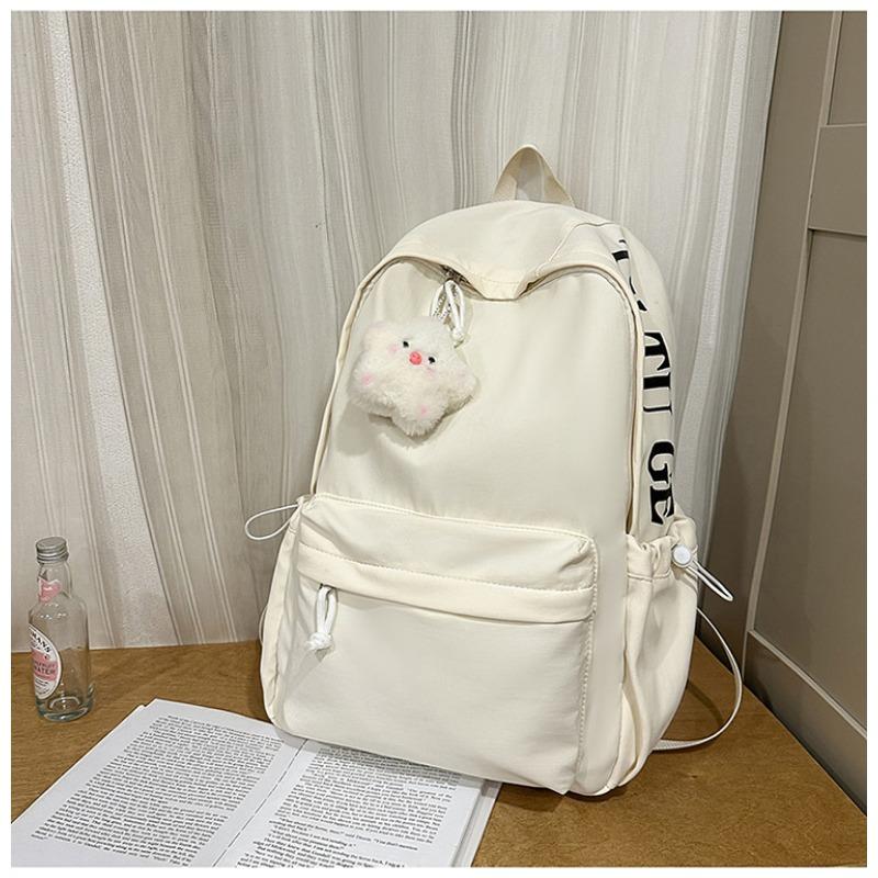 The New Schoolbag Is High-value, Fresh and Sweet Backpack, Female Contrasting Color Splicing, Light Spring Outing, and Large-capacity Backpack.