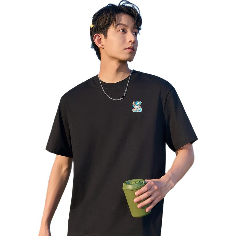 Cabbeen Embroidered Short Sleeve T-Shirt 3XL