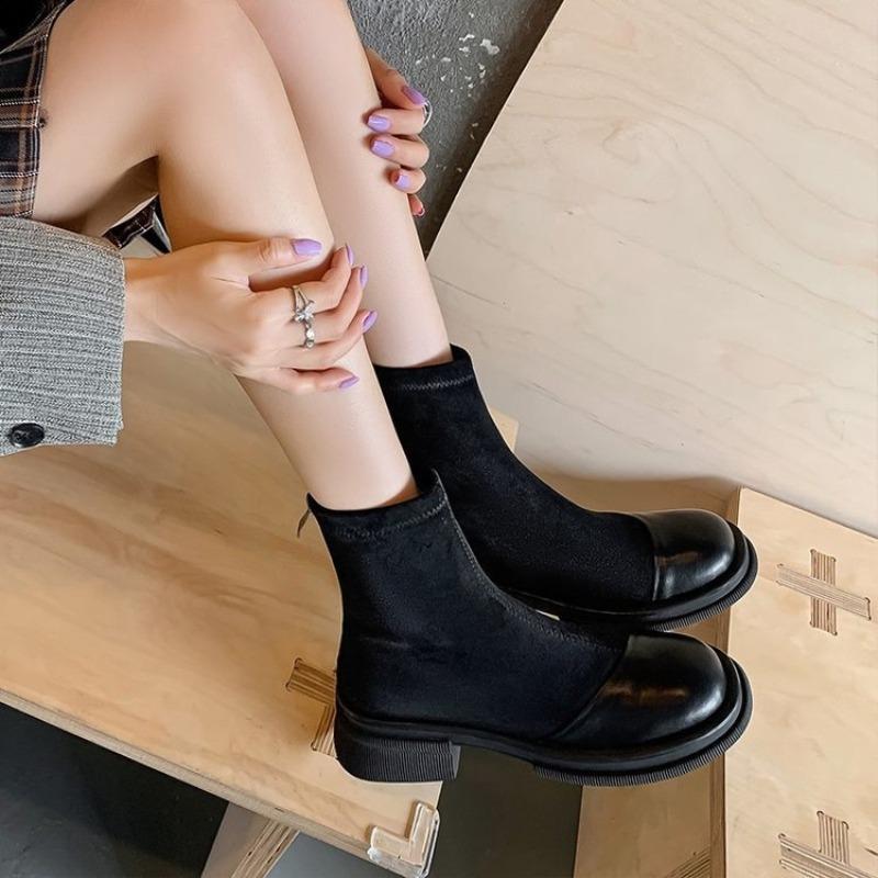 Versatile Thin Boots Children Autumn and Winter Thick Heel Martin Boots Small Short Boots Autumn and Winter Small Ankle Boots