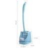 Plastic Toilet Brush Holder Set Bathroom Cleaning Kit Cleaner Curved Toilet Cleaning Brushes Househo