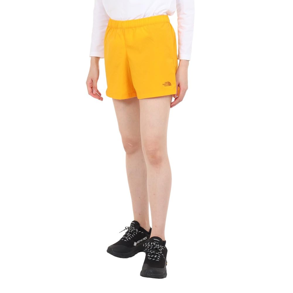 The North Face Versatile Summit Size L Women's Shorts, Lightweight, Water-Repellent, Gold,