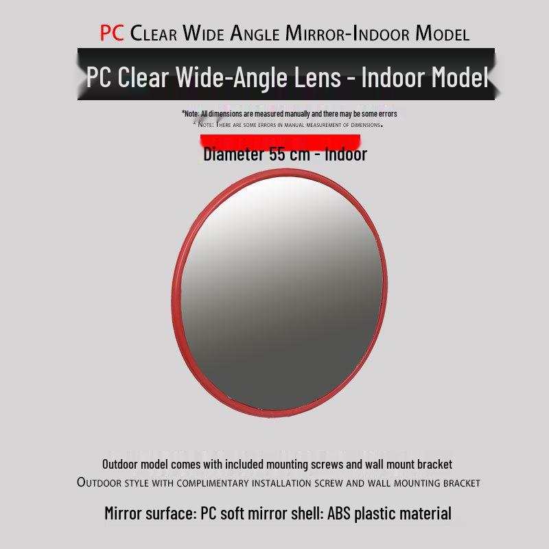 80cm Wide-Angle Outdoor Traffic Convex Mirror for Blind Spots and Corners