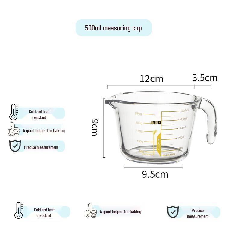 ZISIZ Glass Measuring Cup