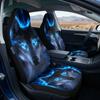 Coprisedili Protettori Antiscivolo Elasticizzati per Auto con Stampe di Lupi 3D e Imbottitura in Spugna per Berlina Comfort 1 Paio