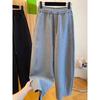 Women's Fall/Winter High-Waisted Casual Pants: Loose, Slimming Design, Athletic Curved-Leg Sweatpants
