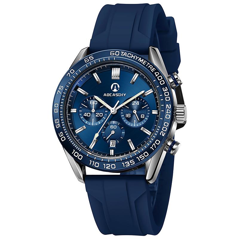 AOCASDIY ENDURANCE Sport Wristwatch Waterproof Quartz Mens Watch Movement Chronograph Casual Watch High Quality Clock for Men