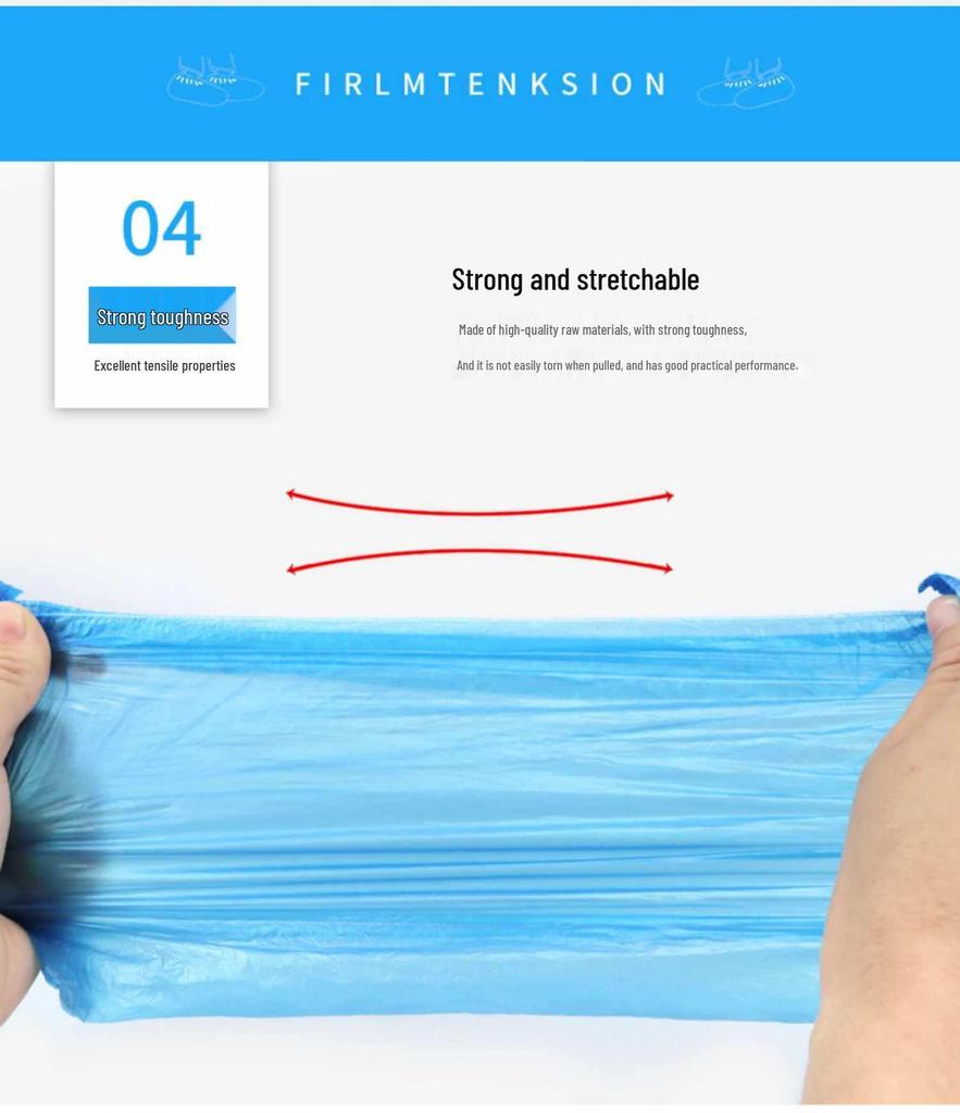 2000 Einweg Wasserdichte Plastik Überschuhe für den Innenbereich