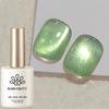 BORN PRETTY Magnetic Nail 15ml Green Cat's Eye Magnetic Gel Nail Fine Particle Glitter Cat's Eye Manicure Transparent Gel UV/LED Compatible Magnet