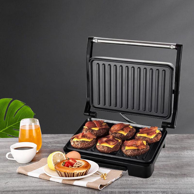 750W Rapid Heating Sandwich Maker Household Double-Sided Heating Electric Baking Pan Multifunctional Steak Machine