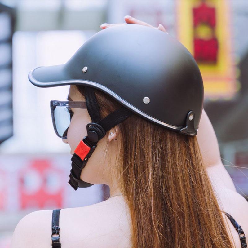 Motocikla pusķivere Beisbola cepure Universāla Vīriešu Sieviešu Ķivere Pieaugušajiem Elektrisko Velosipēdu Ķiveres Velosipēda Klasiskās Skūtera Ķiveres