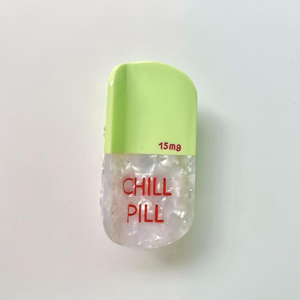 

Acetate Fruit Claw Hair Clips Casual Ponytail Clip New Shark Hair Claw зелений